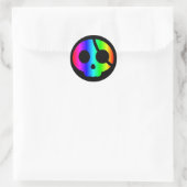 Rainbow Pirate Skull sticker (Tas)
