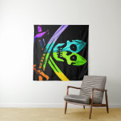 Rainbow Pirate Skull Wandkleed (In Situ (horizontaal))