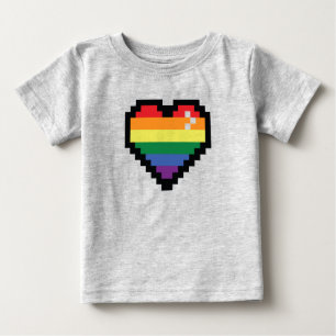 Rainbow Pixel Heart