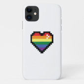 Rainbow Pixel Heart Case-Mate iPhone Case (Achterkant)