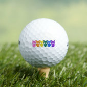 Rainbow Pixel-katten Golfballen (Insitu Shirt)