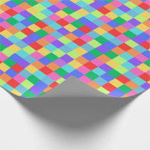 Rainbow Pixel Kleurrijke Heldere Gift Wrap