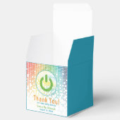 Rainbow Pixels Videogame Gamer Bar Mitzvah Bedankdoosjes (Geopend)