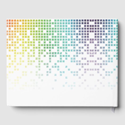 Rainbow Pixels Videogame Gamer Bar Mitzvah Gastenboek (Achterkant)