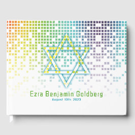 Rainbow Pixels Videogame Gamer Bar Mitzvah Gastenboek