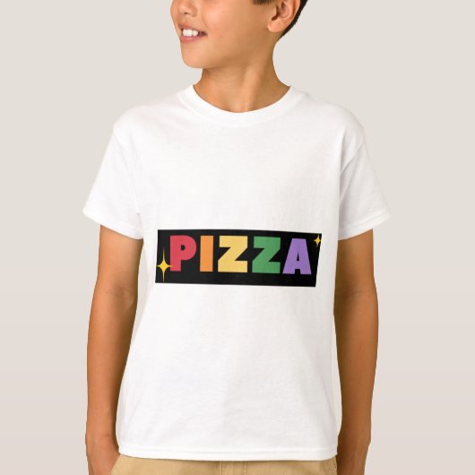 Rainbow Pizza T-shirt (Voorkant)