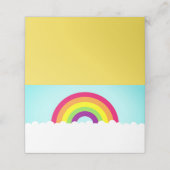 Rainbow Place Card Plaatskaartje (Buitenkant ongevouwen)