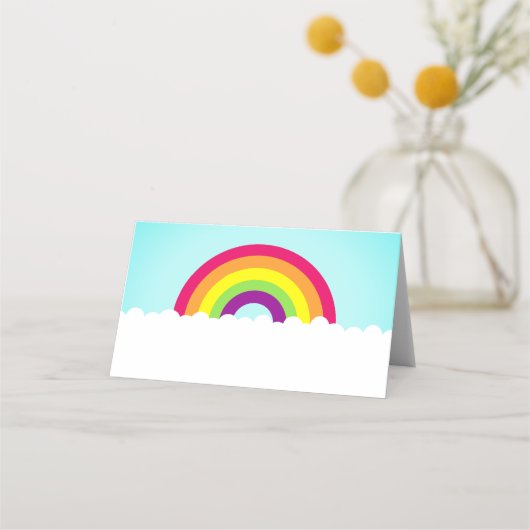 Rainbow Place Card Plaatskaartje (Voorkant)