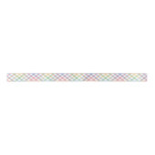 Rainbow plaid gingham schattig pastel satijnen lint (Voorkant)