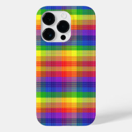 Rainbow Plaid iPhone Samsung Hoesje