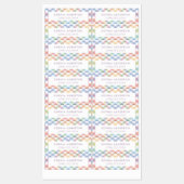 Rainbow plaid schattig eenvoudig gepersonaliseerd  labels (Vel)