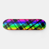 Rainbow Plaid Skateboard Deck (Horizontaal)