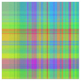 Rainbow Plays Fabric Bright Colorful Stripes Stof