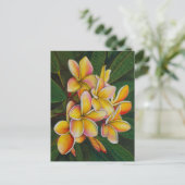 Rainbow Plumeria Briefkaart (Staand voorkant)
