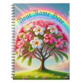 Rainbow Plumeria Notitieboek (Voorkant)