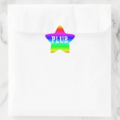 Rainbow PLUR Ster Sticker (Tas)