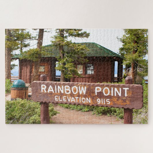 Rainbow Point-teken, Bryce Canyon, Utah Legpuzzel (Horizontaal)