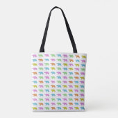 Rainbow Polar Bear Tote Bag (Achterkant)