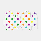 RAINBOW POLKA DOT BEDANKDOOSJES (Uitgevouwen)