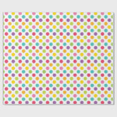 Rainbow Polka Dot Cadeaupapier (Vlak)