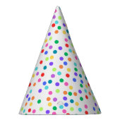 Rainbow Polka Dot Confetti Party Petten Feesthoedjes (Rechts)