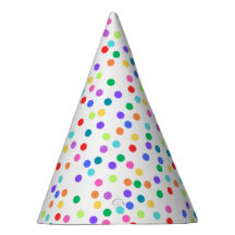 Rainbow Polka Dot Confetti Party Petten