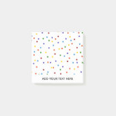 Rainbow Polka Dot Confetti Post-it® Notes (Voorkant)