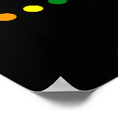 Rainbow Polka Dot Gay Pride Maand LGBTQ Ally Poster (Hoek)