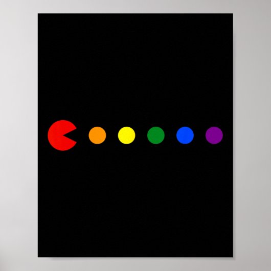 Rainbow Polka Dot Gay Pride Maand LGBTQ Ally Poster (Voorkant)