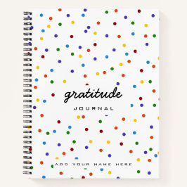 Rainbow Polka Dot gratitude Journal Notitieboek