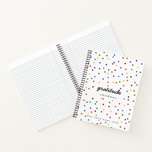 Rainbow Polka Dot gratitude Journal Notitieboek (Binnen)
