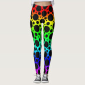 Rainbow Polka Dot Leggings (Voorkant)