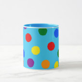 Rainbow Polka Dot Mok (Midden)