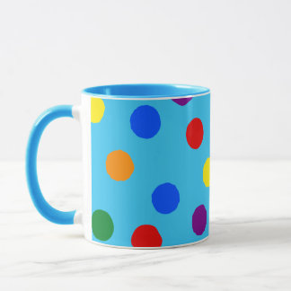 Rainbow Polka Dot Mok