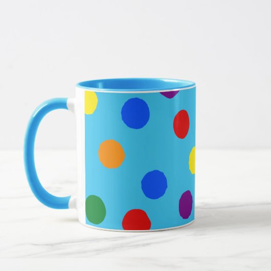 Rainbow Polka Dot Mok (Links)