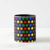 Rainbow Polka Dot Mok (Midden)
