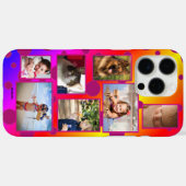 Rainbow Polka Dot Multi-photo Phone Case  HAMbWG (Achterkant (horizontaal))