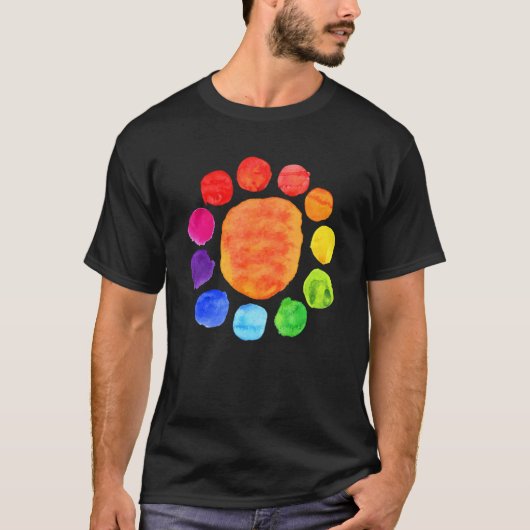 Rainbow Polka Dot September 15th International Dot T-shirt (Voorkant)
