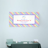 Rainbow Polka Dot Storm Baby shower Spandoek (Beurs)