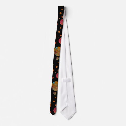 Rainbow Polka Dot Stropdas (Achterkant)