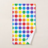 Rainbow Polka Dots Bad Handdoek (Handdoek)