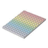Rainbow Polka Dots Black Notitieblok (Linkerzijde)
