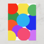 Rainbow Polka Dots Briefkaart (Voorkant)
