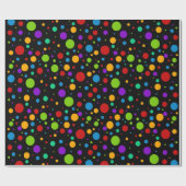 Rainbow Polka Dots Cadeaupapier (Vlak)