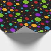 Rainbow Polka Dots Cadeaupapier (Hoek)