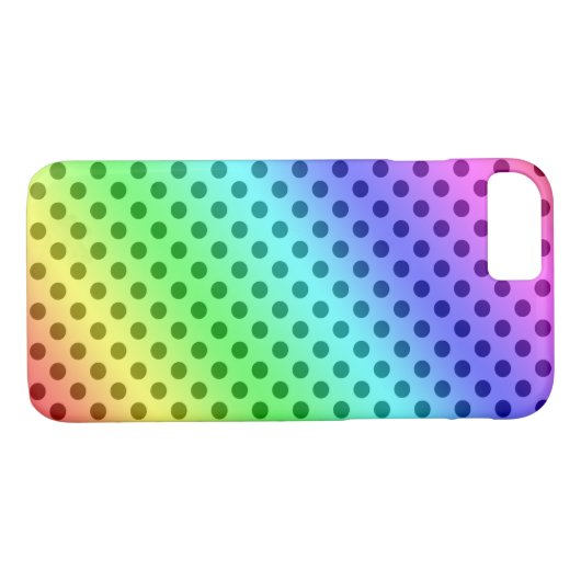 Rainbow Polka Dots Case-Mate iPhone Case (Achterkant (Horizontaal))