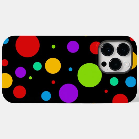 Rainbow Polka Dots Case-Mate iPhone Case (Achterkant (horizontaal))