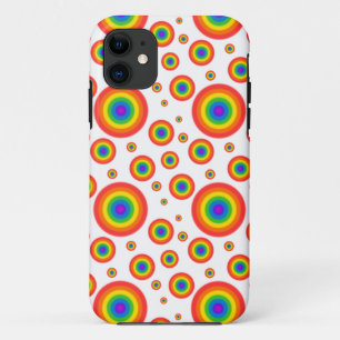 Rainbow Polka Dots iPhone 11 Hoesje