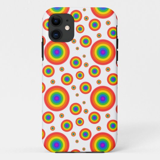 Rainbow Polka Dots Case-Mate iPhone Case (Achterkant)