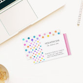 Rainbow Polka Dots Colorful Visitekaartje